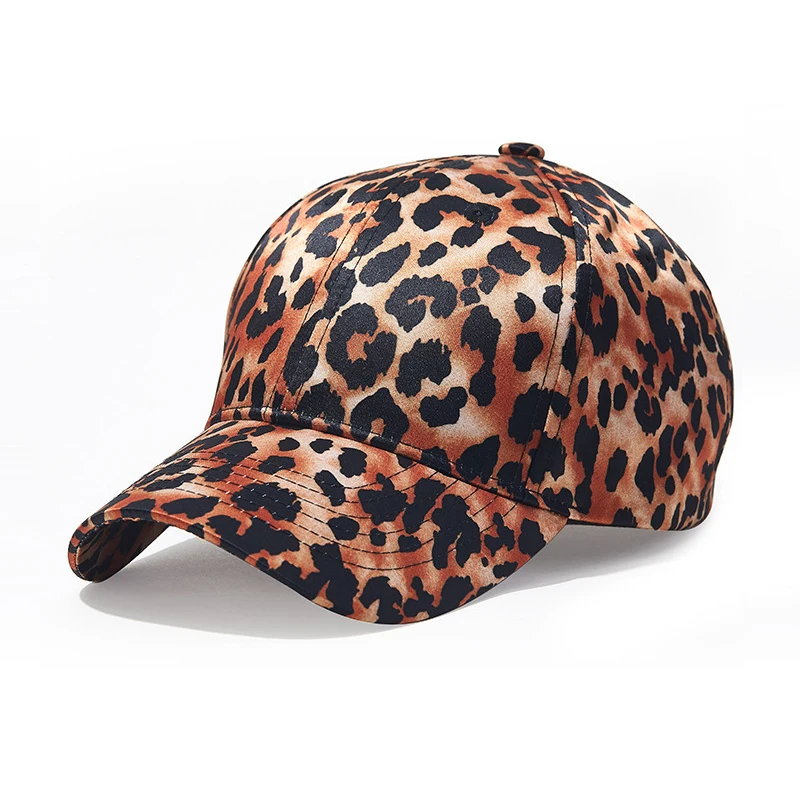 

Baseball Cap Women Snapback Dad Hat Leopard Adjustable Curved Bill Sports Outdoor Accessory For Teenagers