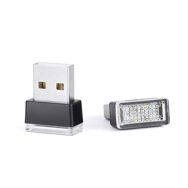 5/шт 2019 новый автомобильный атмосферный фонарь светодиодный мини USB