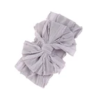 Детская Мягкая шифоновая повязка на голову с крупными оборками