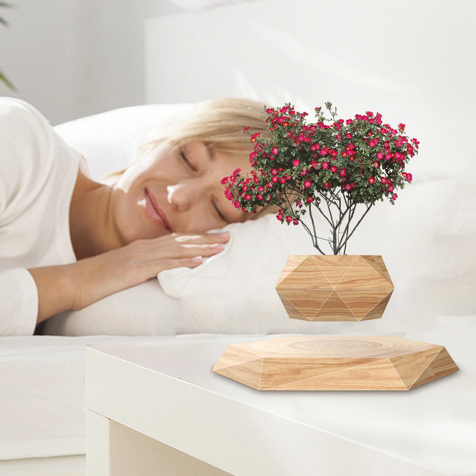 Магнитная левитация плавающий горшок для растений левитирующий воздух бонсай