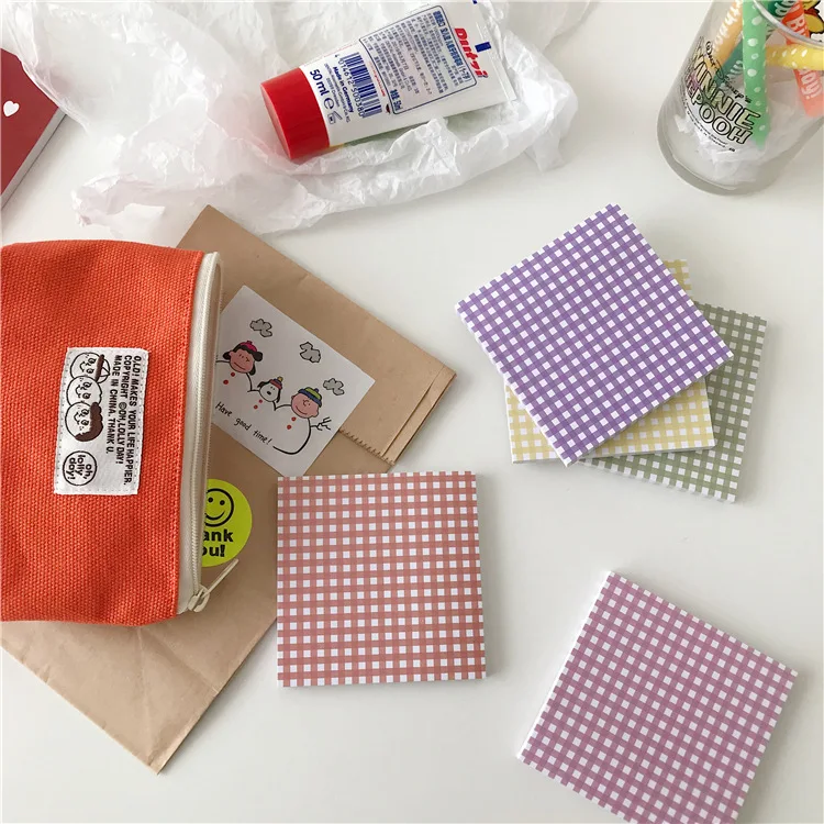 50 страниц каждый 6 видов ярких цветов плед post-it note DIY Скрапбукинг материал Примечание сообщение сетки шаблон