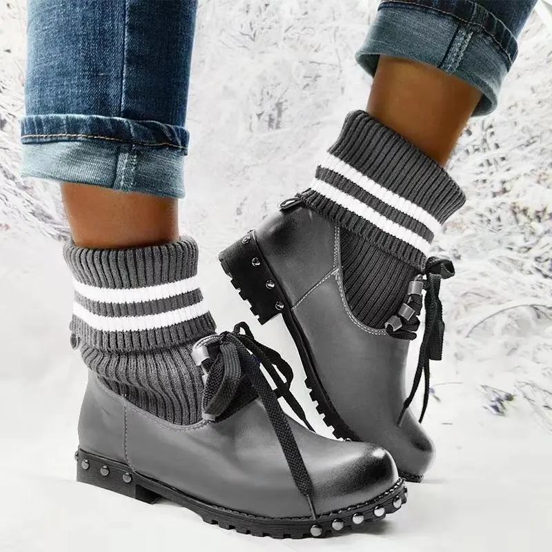 

2020 г., новые женские ботильоны теплая плюшевая зимняя обувь шерстяные женские ботинки дамские ботинки на высоком каблуке женские зимние Бот...