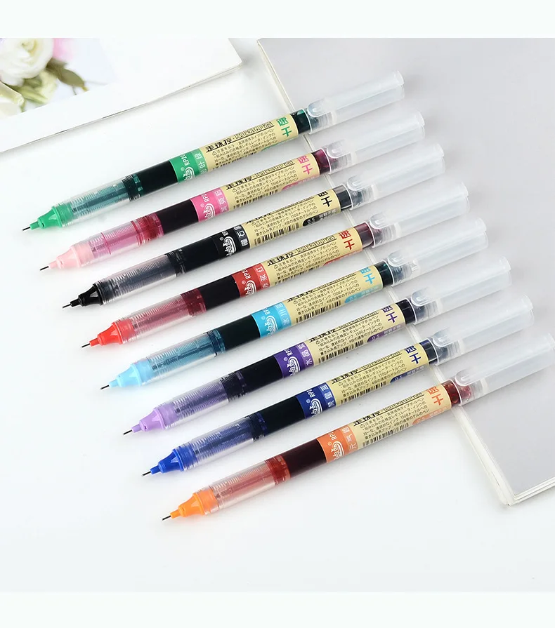 

12 Pcs 0.5mm Quick Dry Writing Point Gel Pens Refills Ink For School Students Painting Office Accessories Stationery Supplies