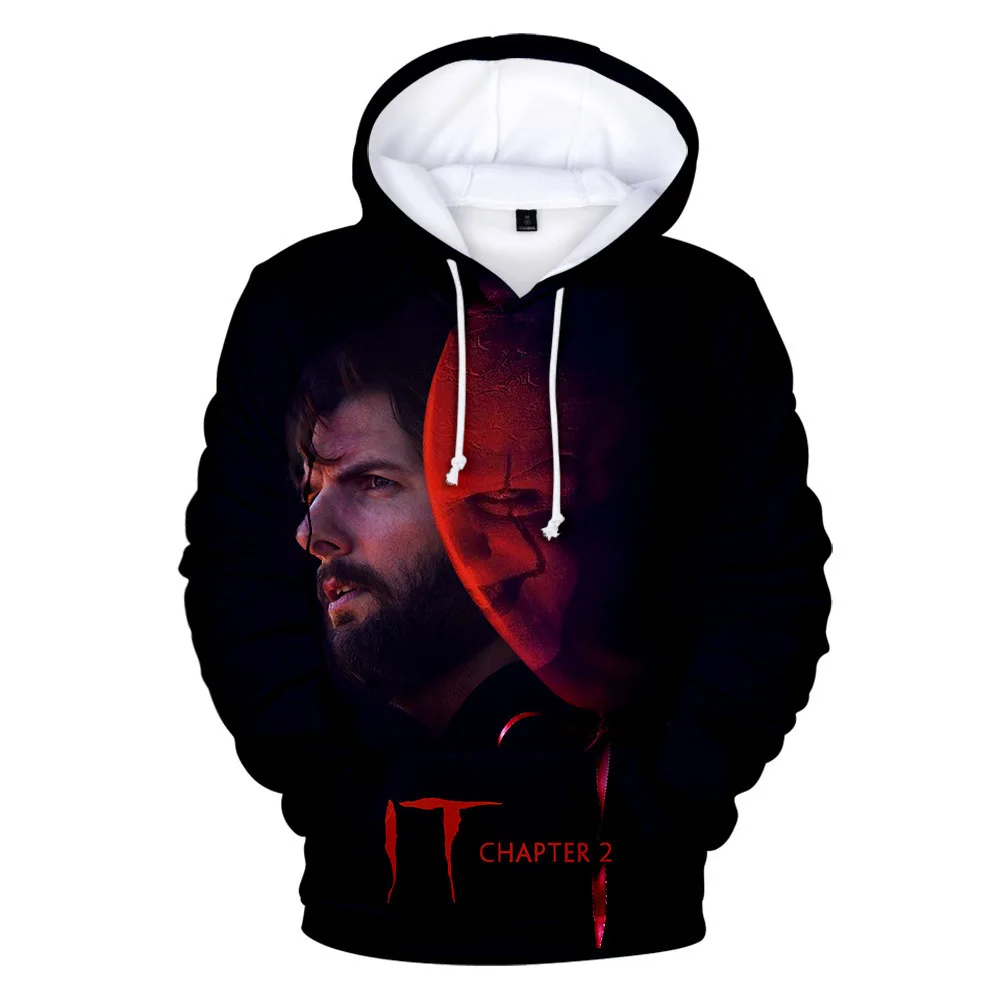 

2020 Creative Hoodies it-chapter 2 3D Print Hoodie Men Women Harajuku Sweatshirt Streetwear Anime Pullover Clothes