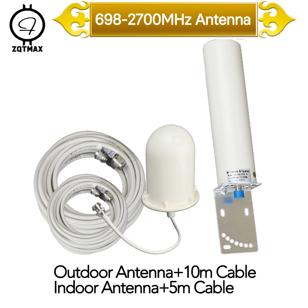 ZQTMAX 2g 3g 4g антенна для трехполосного мобильного усилителя сигнала 900 1800 2100 UMTS LTE