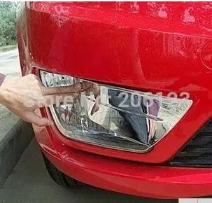 2011 2012 для KIA Rio/K2 ABS Хромированная передняя противотуманная фара крышка|lamp cover|lamp