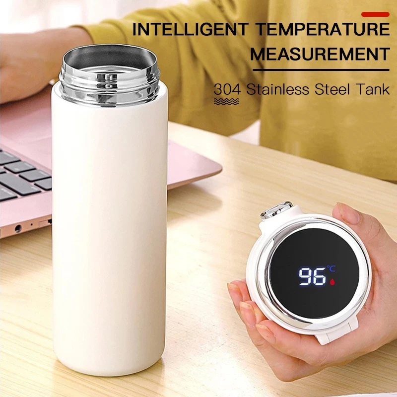 Креативный горошек умная изоляционная бутылка цифровой термос из нержавеющей