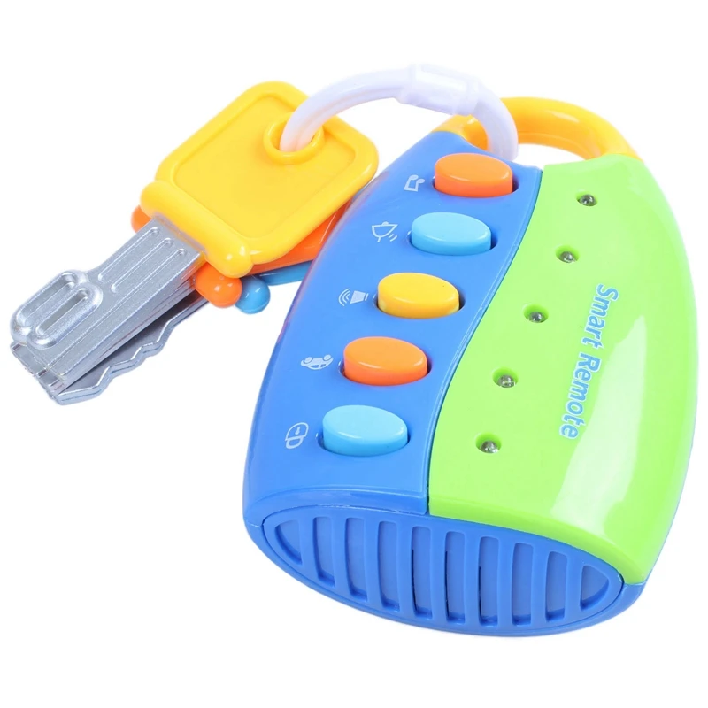 Мультяшная детская музыкальная умная дистанционная Автомобильная игрушка ключ