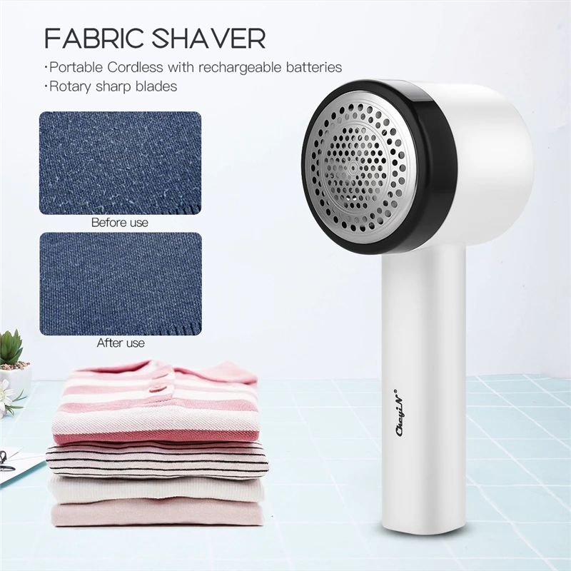 

Electric Lint Remover Portable Clothes Sweater Curtains Fuzz Fabric Shaver USB Rechargeable Pill Remover Lint Pellet Cut Machine