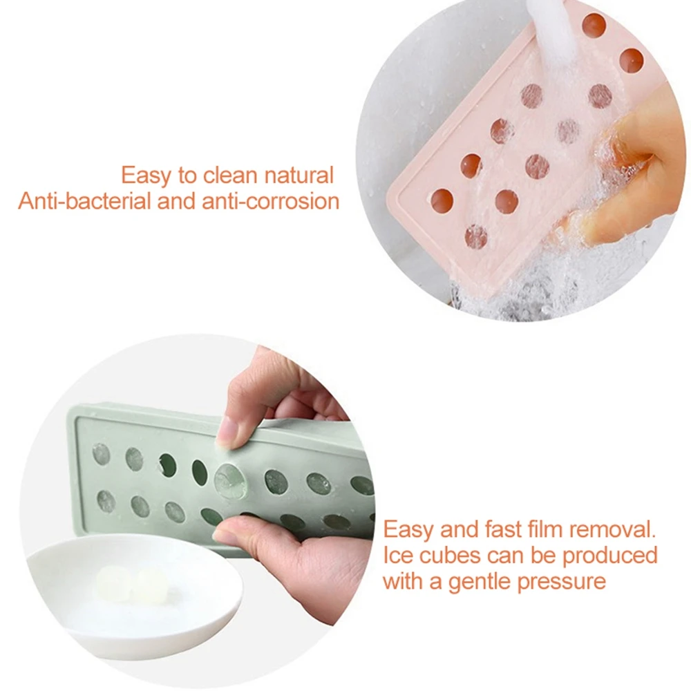 Лоток из пищевого силикона 20 ячеек формой для кубиков льда форма в виде шара