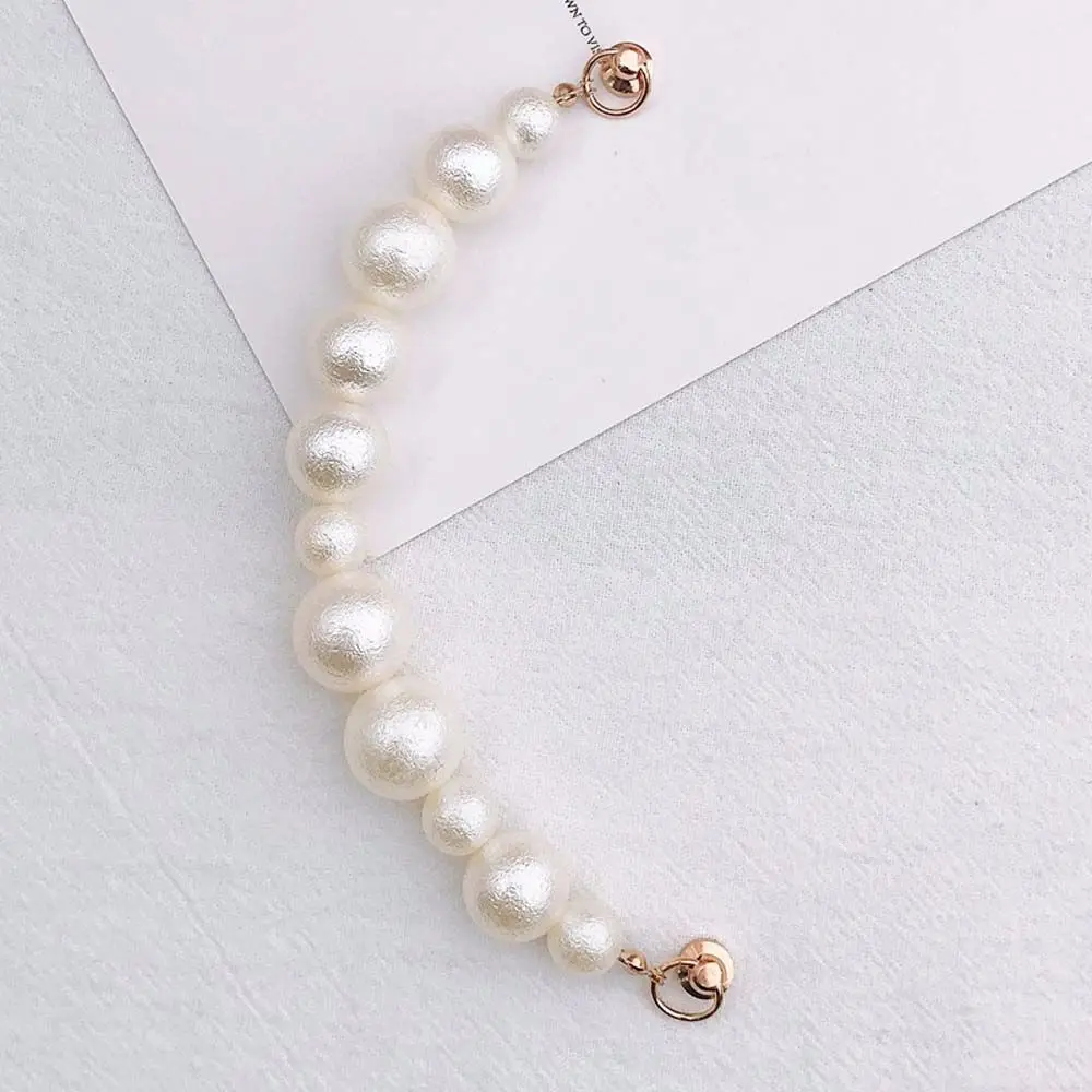 2021 new frosted pearl bow knot bracelet mobile phone case chain charm diy accessories screw buckle female drop hanging strap free global shipping