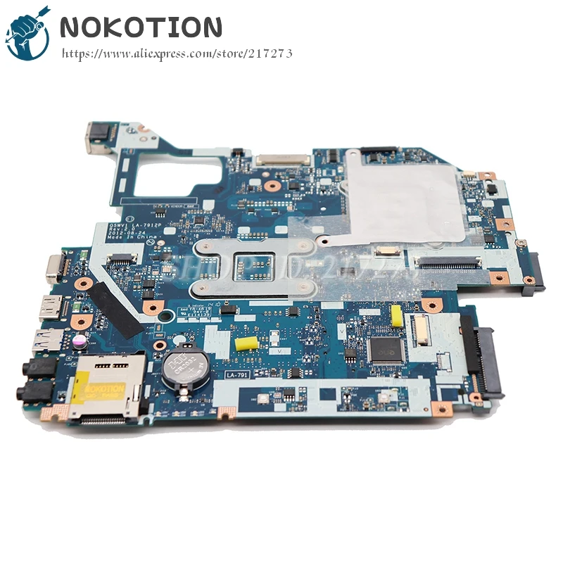 NOKOTION Q5WVH LA-7912P для Acer aspire E1-571G V3-571G Материнская плата ноутбука NBY1711001 NB.Y1711.001 HM77 DDR3