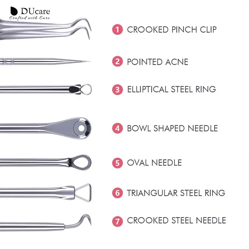 Ложка DUcare 4 шт./компл. для удаления черных точек комедонов акне прыщей инструмент
