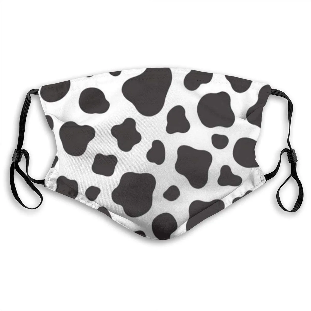 Маска многоразовая унисекс с принтом коров и животных моющаяся дышащая