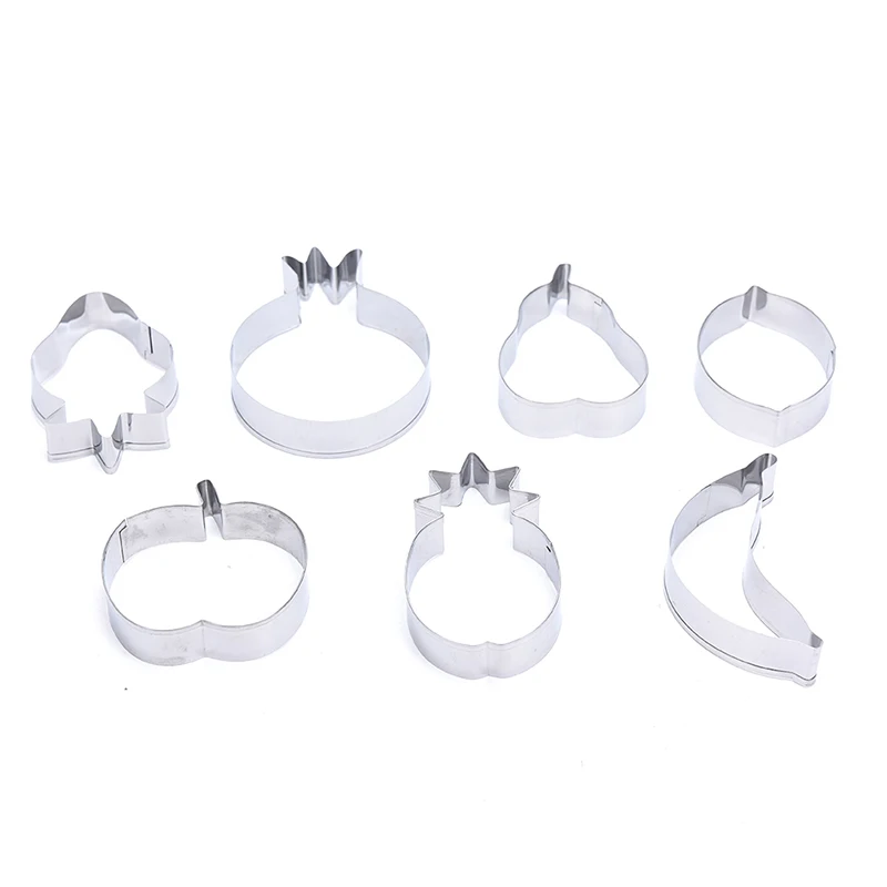 Кухонные принадлежности 7 шт. Фрукты Банан яблоко лимон Металл DIY резак печенья плесень печенье фондан пирог