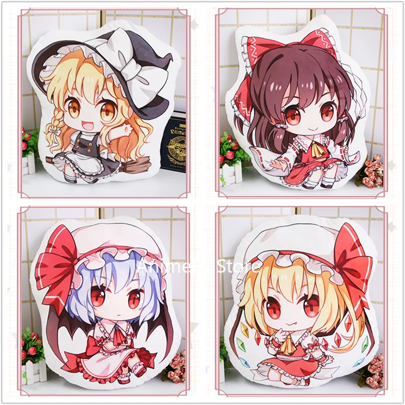 

Проект Touhou, плюшевая кукла Hakurei Reimu Kirisame Marisa Remilia Flandre Scarlet, подушка, игрушки для косплея, подарок 42 см