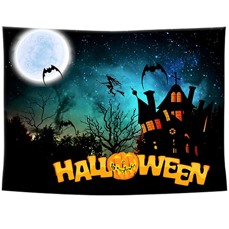 

Halloween Wall Tapestry Wall Hanging Tapestry Home Decor Backdrop Yoga Picnic Mat 200cm X 150cm Printed Home Tapestry