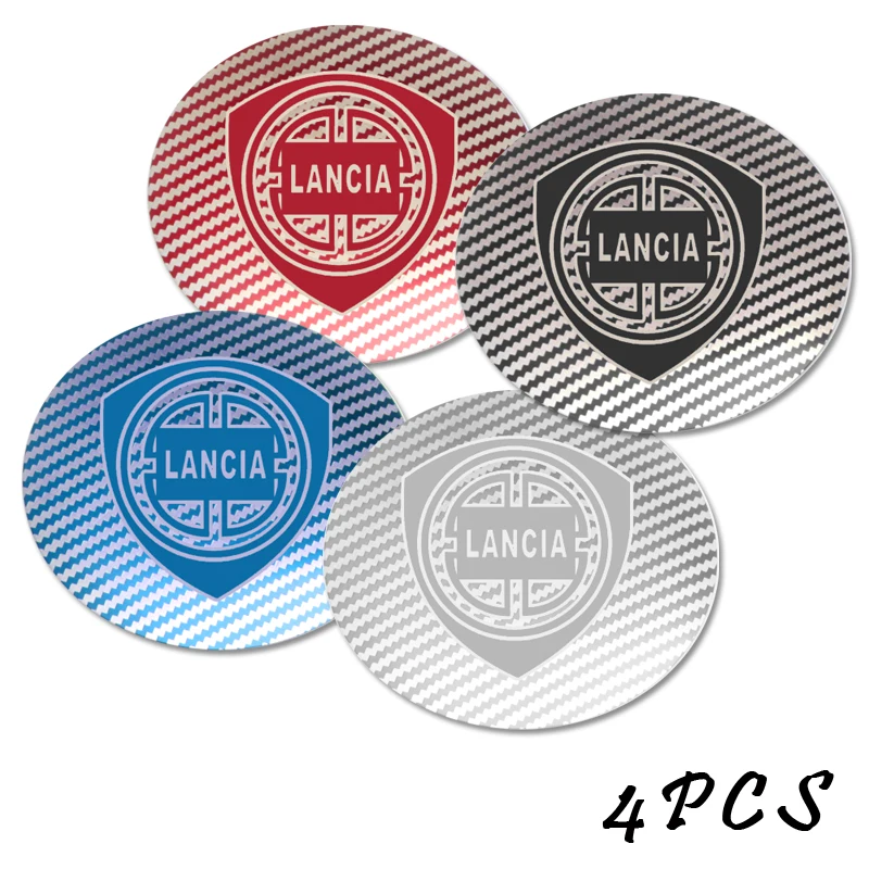 4 шт. 56.5 мм наклейка эмблемы автомобиля для колесного центрального кожуха обода Lancia аксессуары Автомобили.