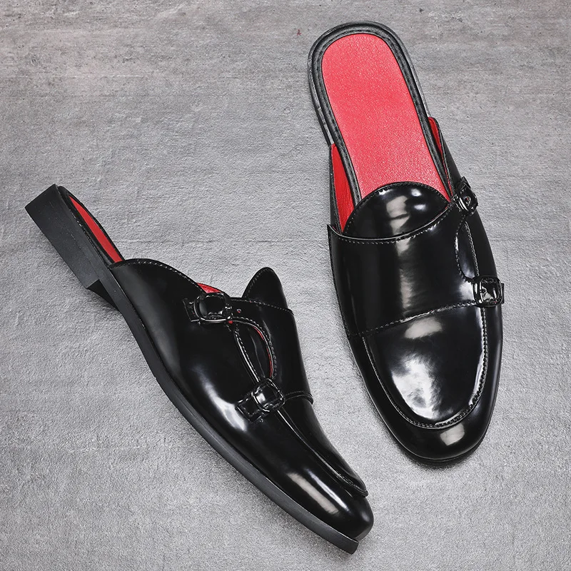 2020 Новая летняя мужская официальная обувь кожаные Вьетнамки сандалии из