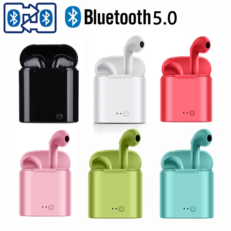 I7s TWS Bluetooth наушники Спортивная мини гарнитура Водонепроницаемые Музыкальные для