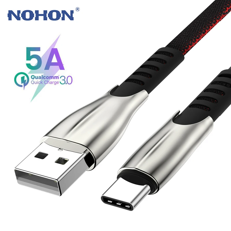 Кабель usb type C для Xiaomi mi 9 Red mi K20 Pro 5A кабель для быстрой зарядки type-c для samsung S8 S9 S10 Plus зарядный шнур для мобильного телефона