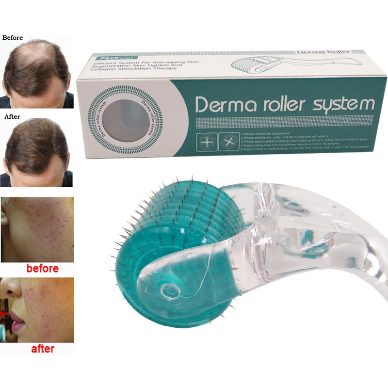 DRS 192 настоящие иглы микро Дерма ролик мезороллер микроиглы уход за кожей