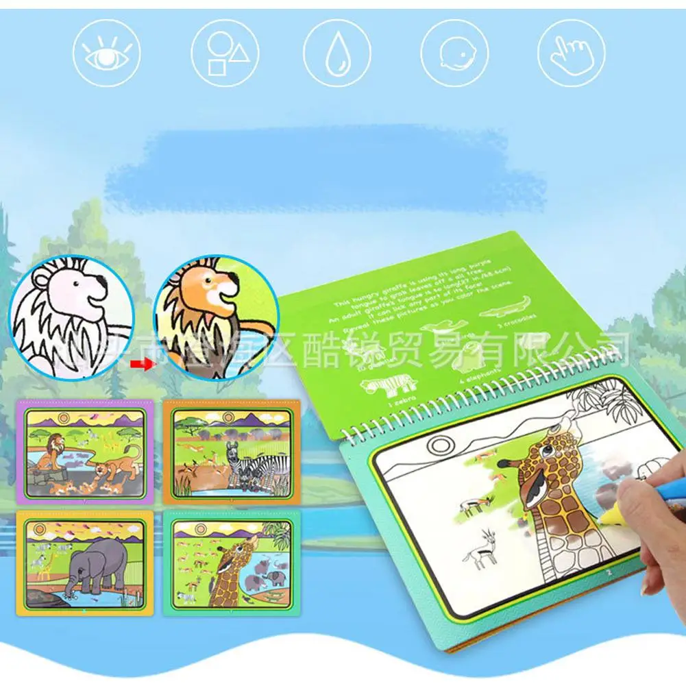 Волшебные граффити красочные водные рисунки книги многоразовые письма игрушки