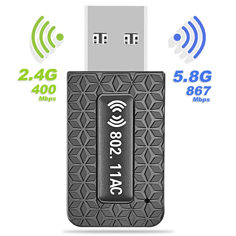 

USB 3,0 Wi-Fi адаптер 1300 Мбит/с, 2,4/5,8 ГГц