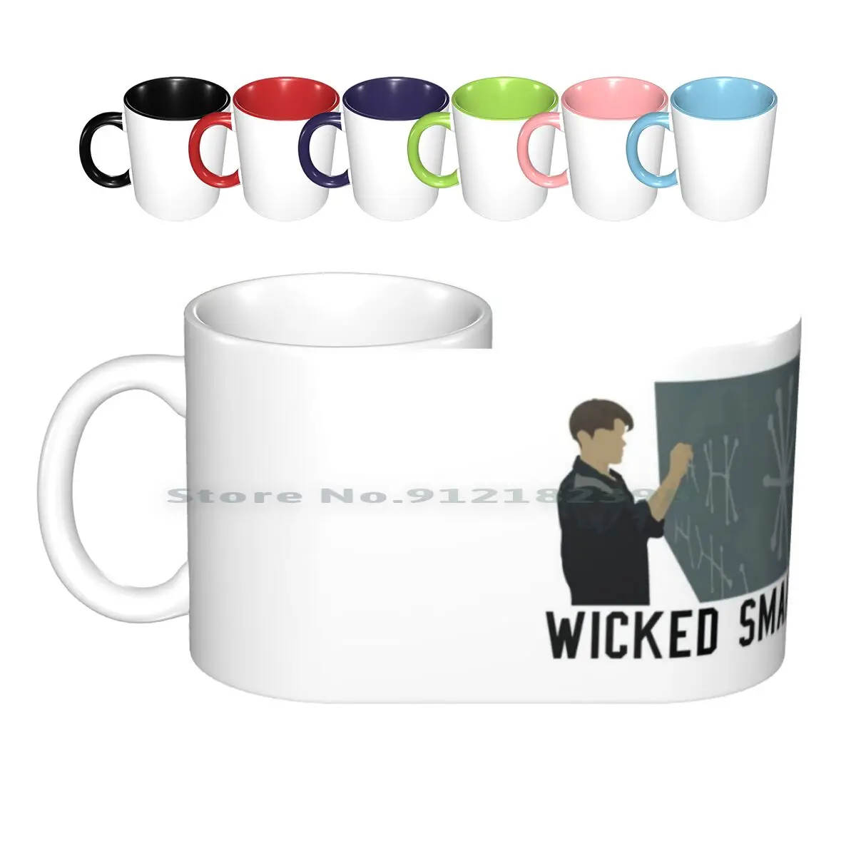 

Good Will Hunting-Wicked Smaht Ceramic Mugs Coffee Cups Milk Tea Mug Good Will Hunting Wicked Smaht Will Hunting Sean Maguire