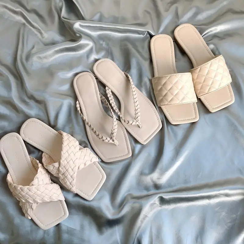 Сандалии MONMOIRA Женские винтажные открытый квадратный носок бант плоская подошва