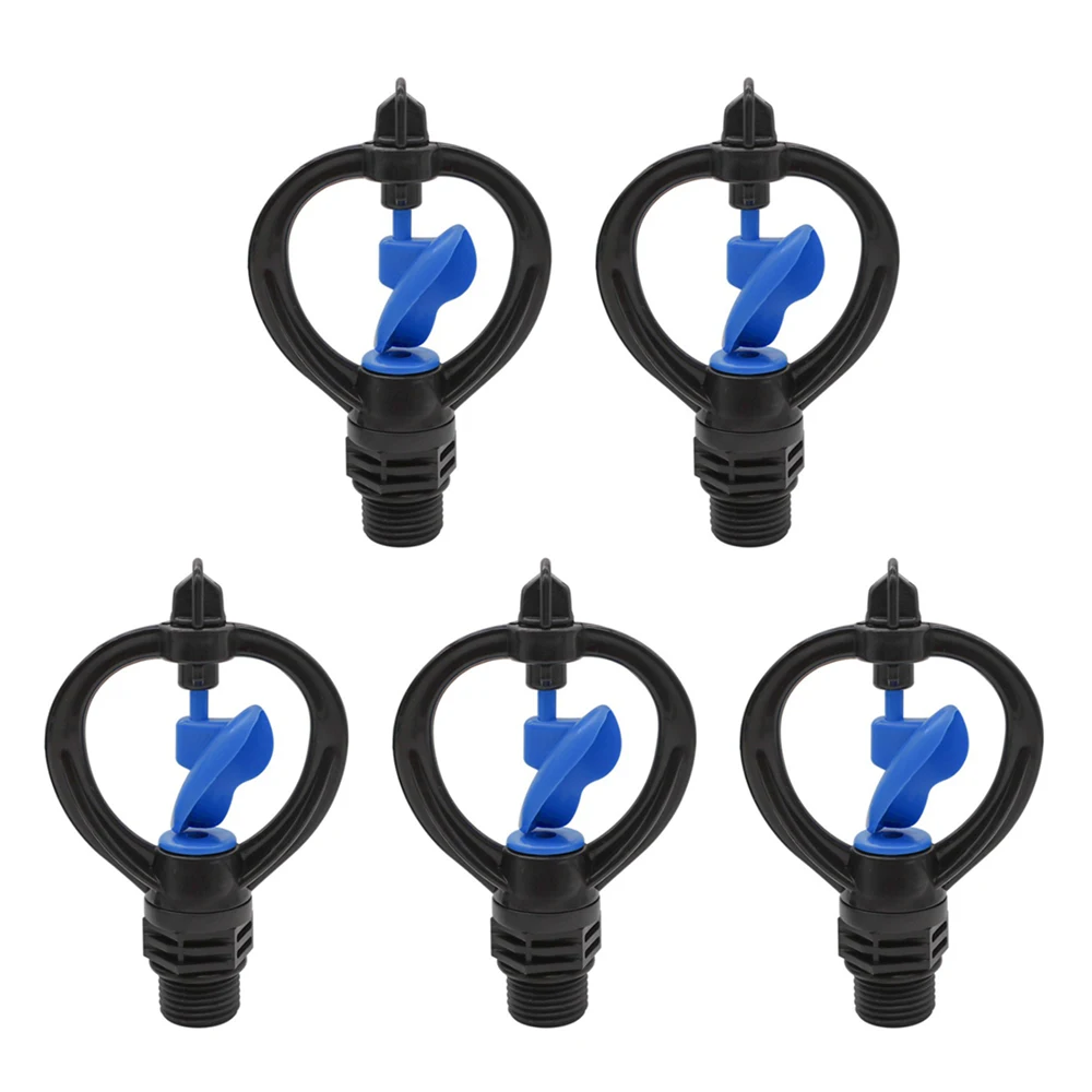 

5PCS 1/2Inch 360 Degree Irrigation Automatic Rotary Nozzle Sprinkler Garden Lawn Watering Sprinkler