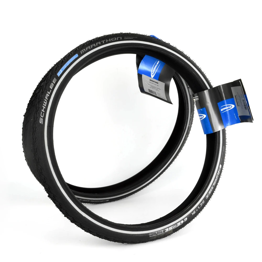 Велосипедная шина Schwalbe MARATHON 349 Проволочная 16*1 35 для шин велосипеда Brompton 3Sixty
