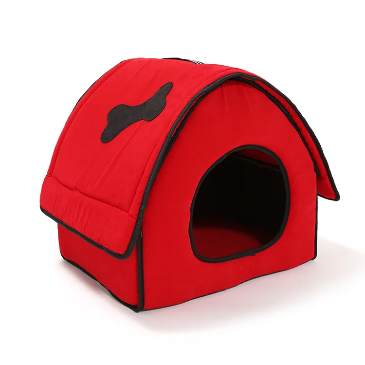 Осенне зимний новый домик для домашних питомцев собак животных плюшевый Лежанка
