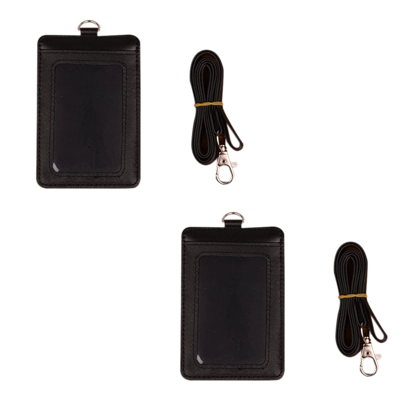 2 шт. держатели значков кожаный Съемный Пряжка Черный ремешок для мужчин и женщин