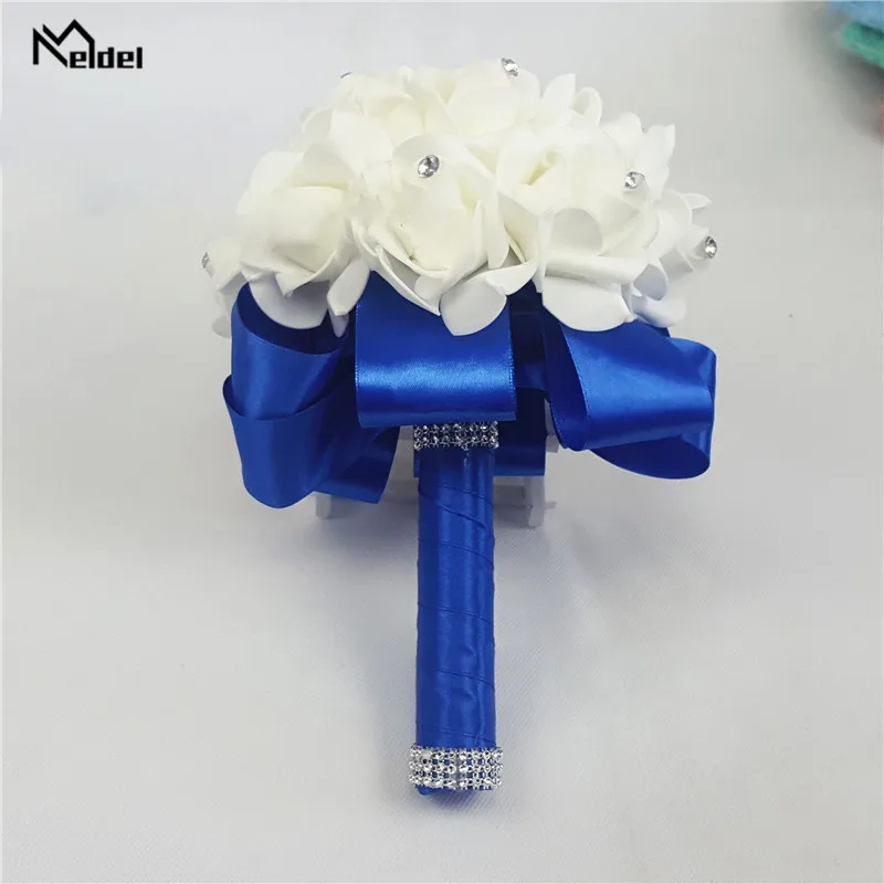 Свадебный букет Meldel искусственная Роза для подружек невесты свадебные букеты из