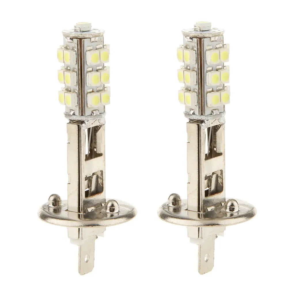 

2pcs Car H1 HID Xenon White 25 SMD LED Bulb Fog Beam Driving Head Light Lamp