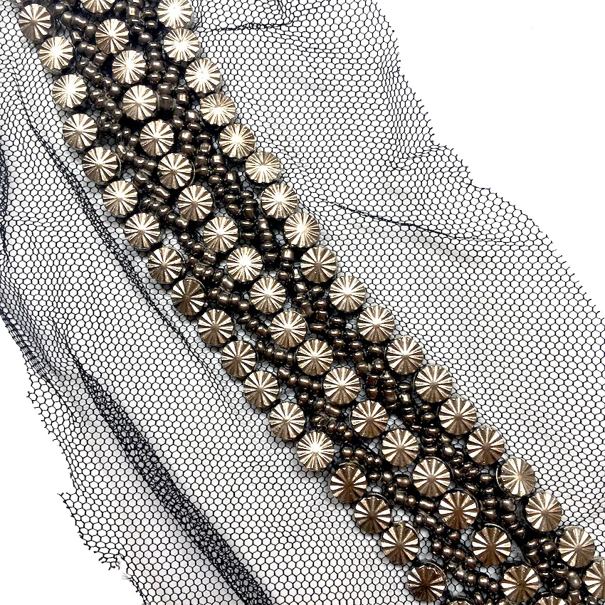 1 шт. хорошего качества Серебрянные бусы ручной работы с кружевом воротником