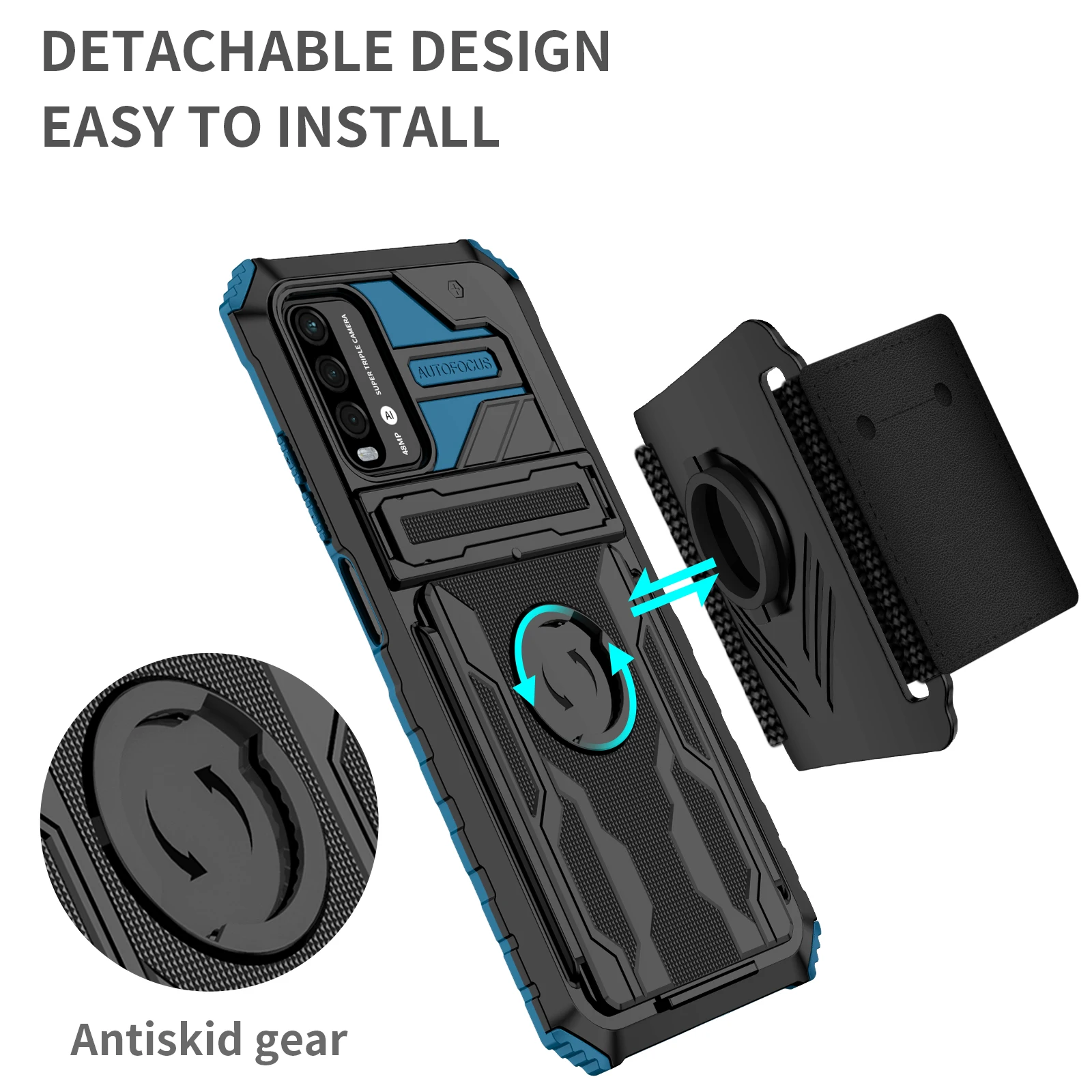 

Redmy Note10 11 Pro Case Armor Shockproof Coque For Redmi 9 10 A C S Note 10 10T 20 5G 10S Car Magnetic Ring Stand Protect Shell