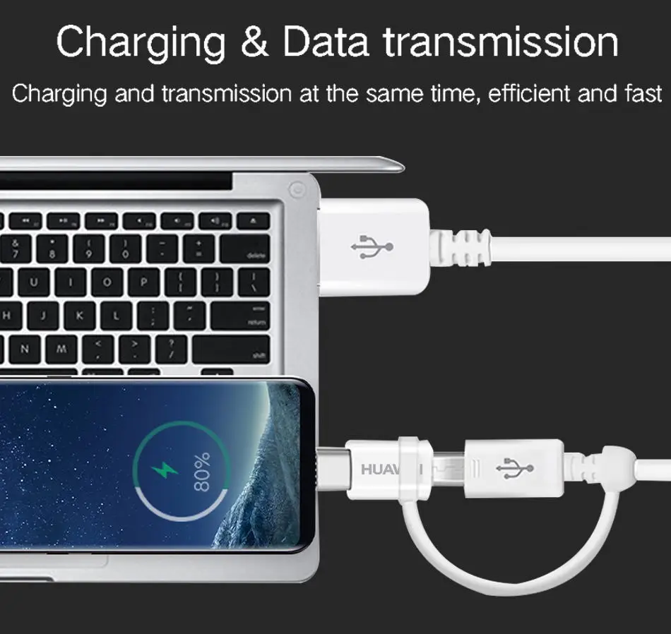 Huawei P20 дорожное зарядное устройство 2 в 1 Micro USB type C кабель 2A 1,5 M type-C зарядный кабель Mate10 Mate9 Pro Lite Honor V10