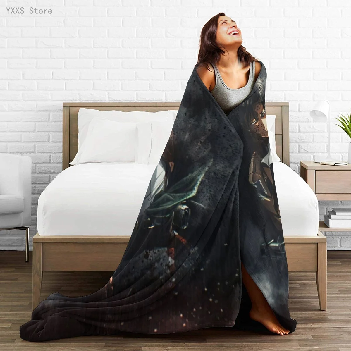 

My Hero Academia 3D Cartoon Sherpa Blanket Warm Super Soft Flannel Office Nap Bedspread Sofa Bedding Plush Quilt Plaids 1797015