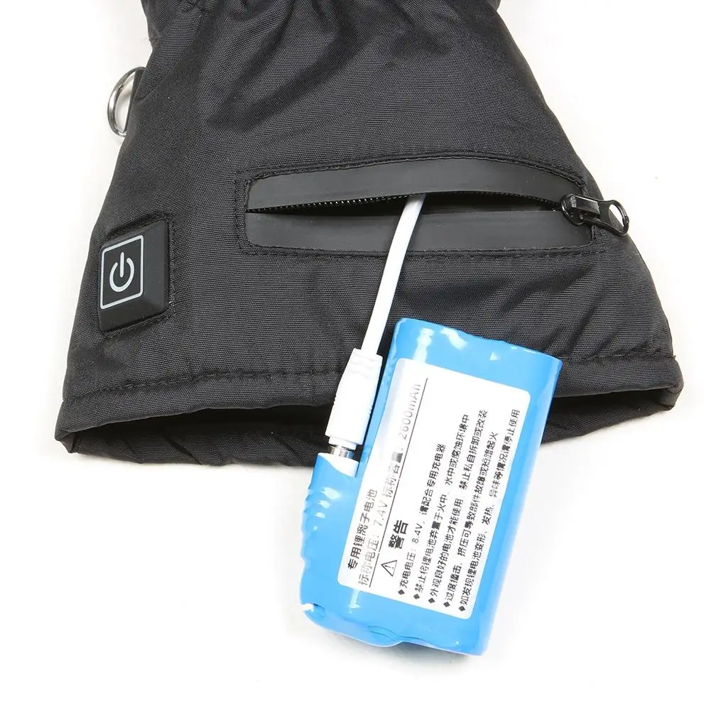 Перчатки с электроподогревом перезаряжаемые изолированные сенсорный экран