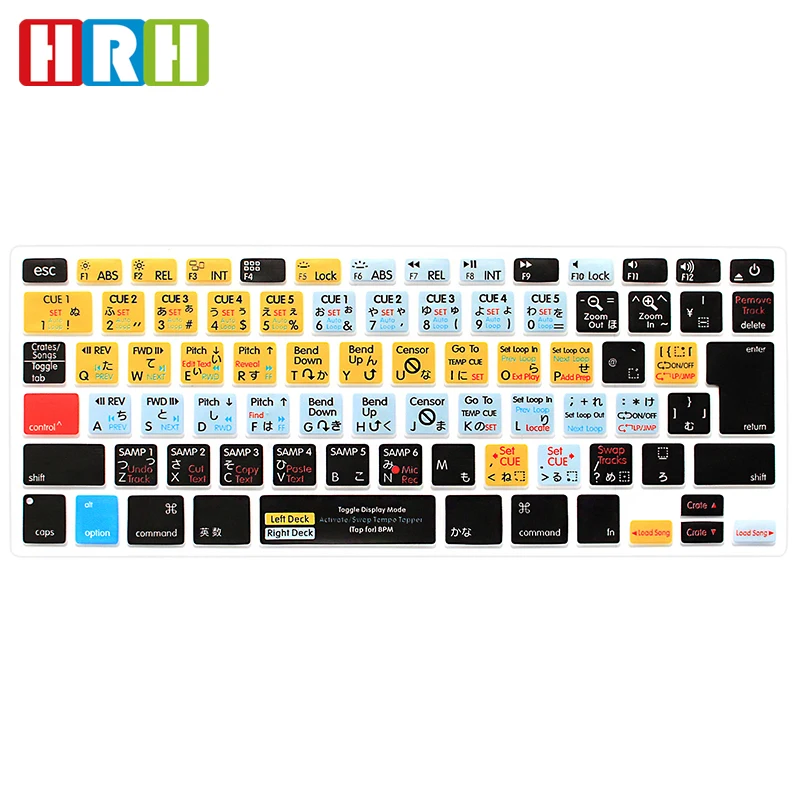 Чехол HRH Serato для клавиатуры функциональный силиконовый чехол Macbook Air Pro Retina 13 15 17