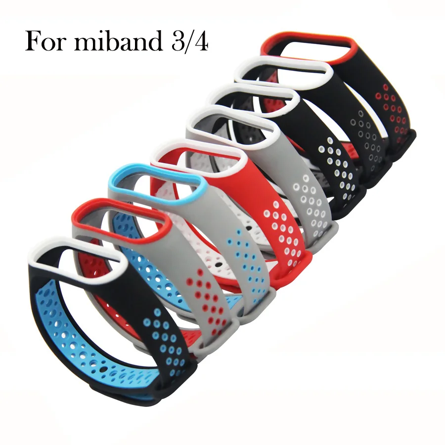 Ремешок силиконовый для Mi Band 4 браслет на запястье Xiaomi 3 NFC аксессуары смарт