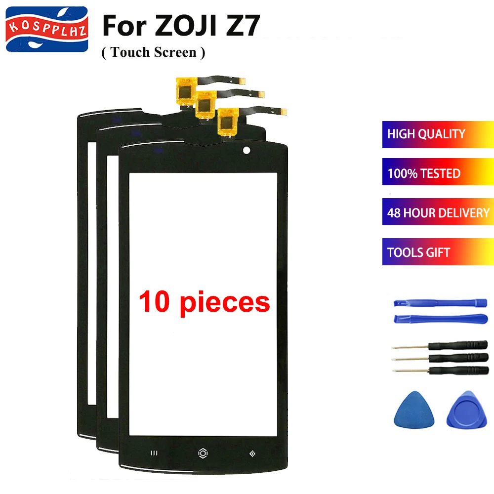 KOSPPLHZ 10 шт. оригинальный сенсорный экран для фотографий Z7 стеклянная панель