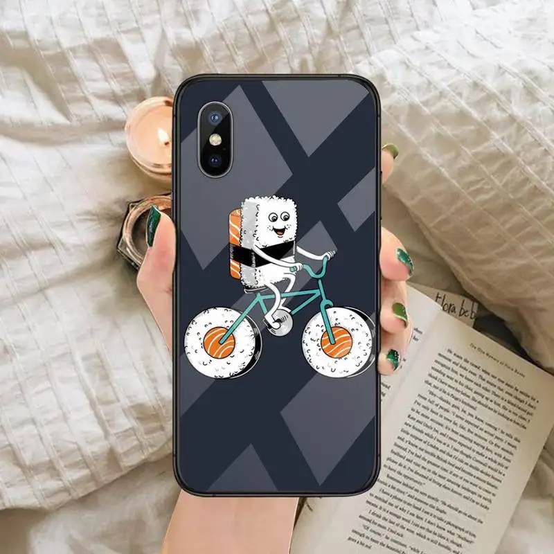 

Sushi Phone Case Tempered glass For iphone 6 6S 7 8 plus X XS XR 11 12 mini PRO MAX