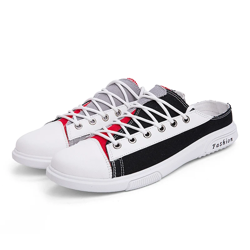 Новинка 2020 года Летние мужские тапочки Дышащие парусиновые Модные туфли