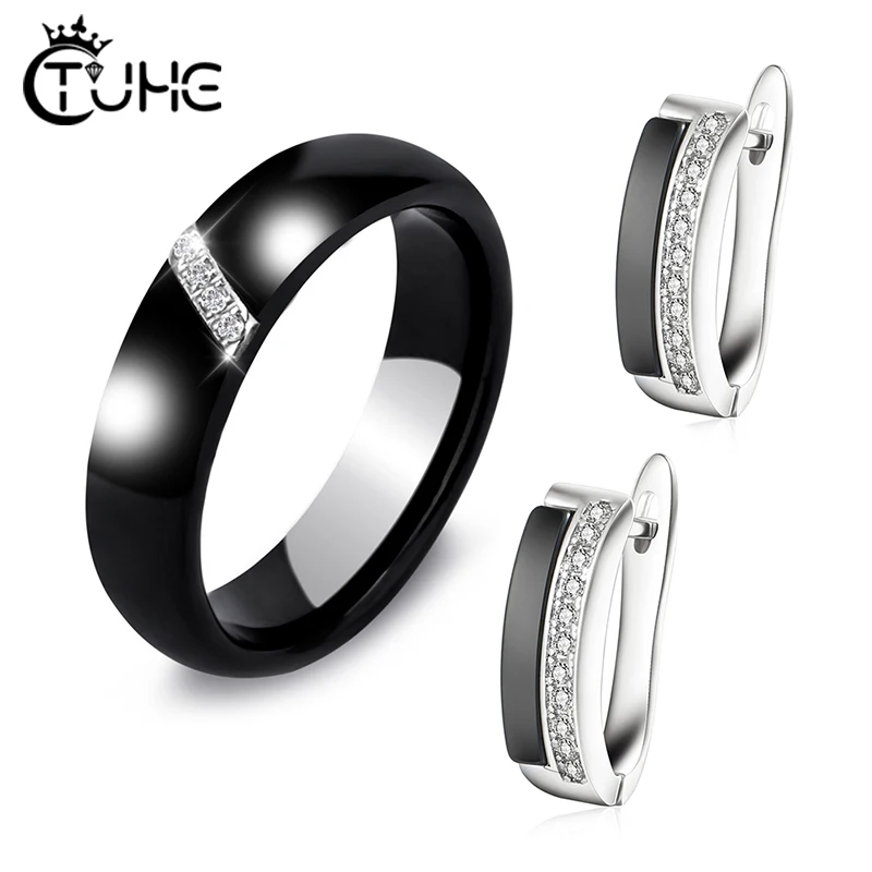 Набор ювелирных изделий из керамического кольца 6 мм|Ювелирные наборы| |