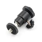 Держатель для мини-камеры штатив с светодиодный ровой головкой кронштейн для светодиодсветильник вспышки крепление 14 дюйма адаптер Горячий башмак с замком