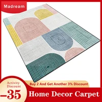 rugs living room modern nordic style gradient back shape carpets for bedroom geometric color block decor home bedside floor mats