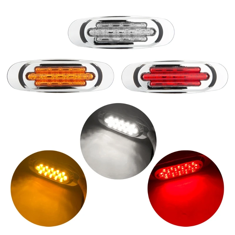 

2 шт. автомобиль грузовик прицепа автобуса Боковые указатели поворота Габаритные габаритный фонарь светильник s задний фонарь Предупрежден...
